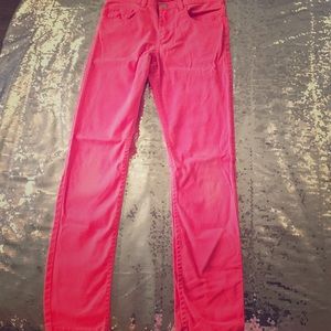 H&M Fluorescent pink girls jeans